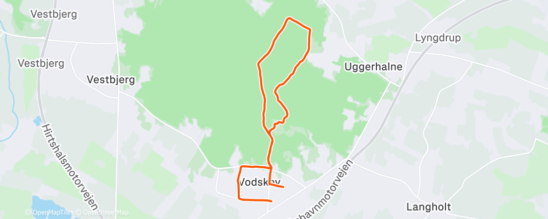 Map of the activity, Morning Trail Run