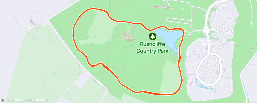 Map of the activity, Morning Park Run