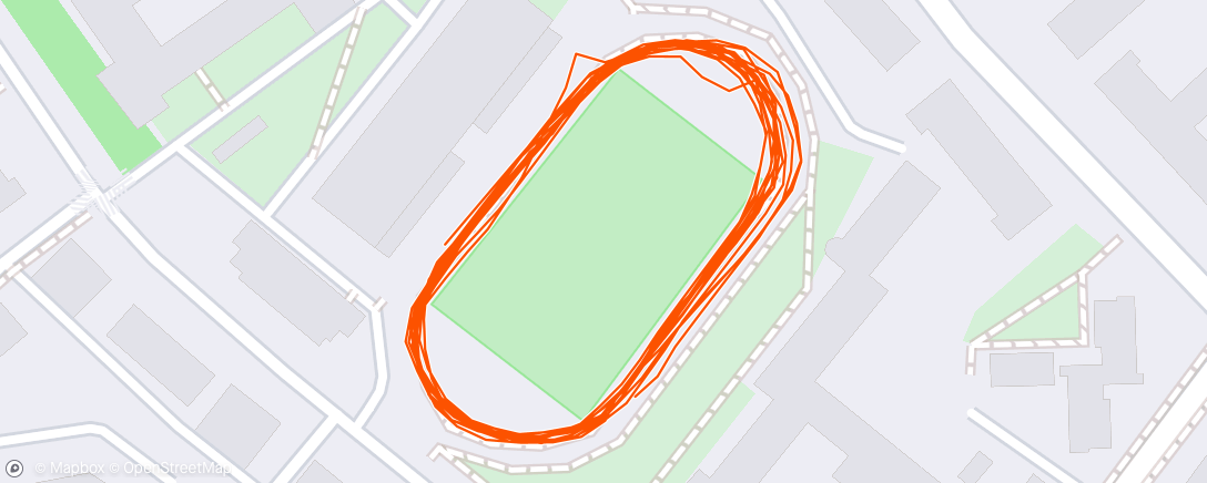 Mapa da atividade, Nike Run Club: Sunday Evening Run