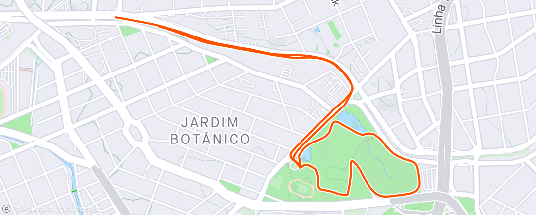 Map of the activity, Dia 106 - Jardim Botânico - Curitiba - PR