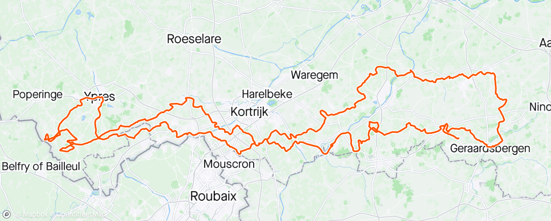 Map of the activity, De Reuzen van Vlaanderen