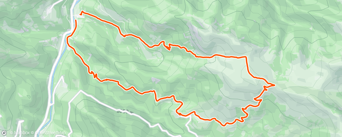 Map of the activity, Trail le midi