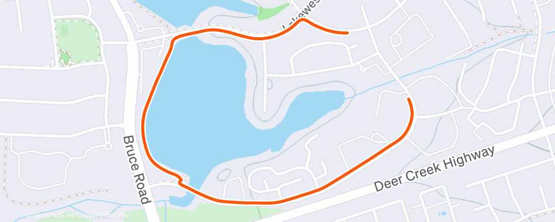 Map of the activity, Evening Walk