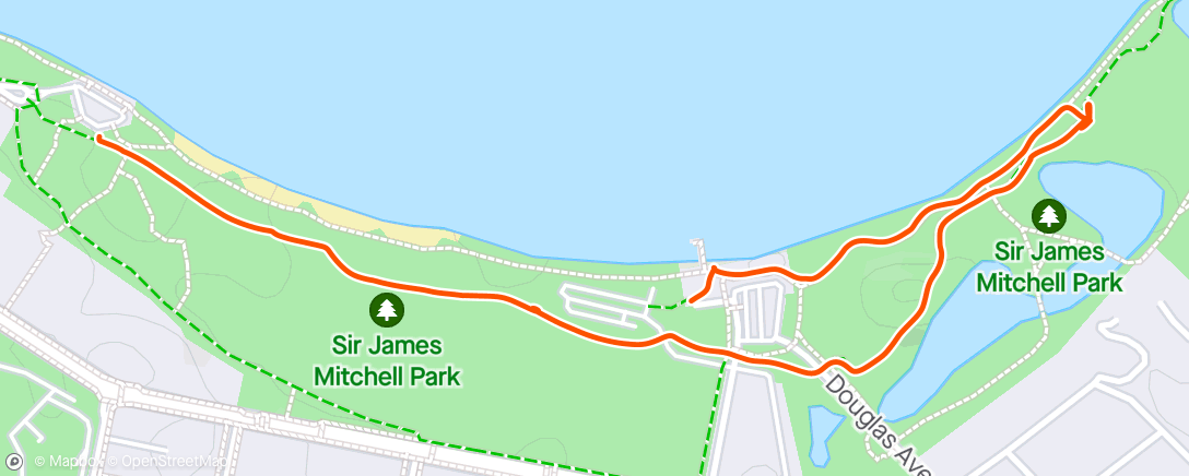 Mapa de la actividad, Afternoon Walk