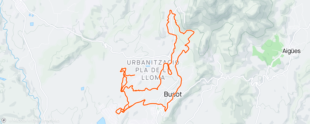 Map of the activity, Busot