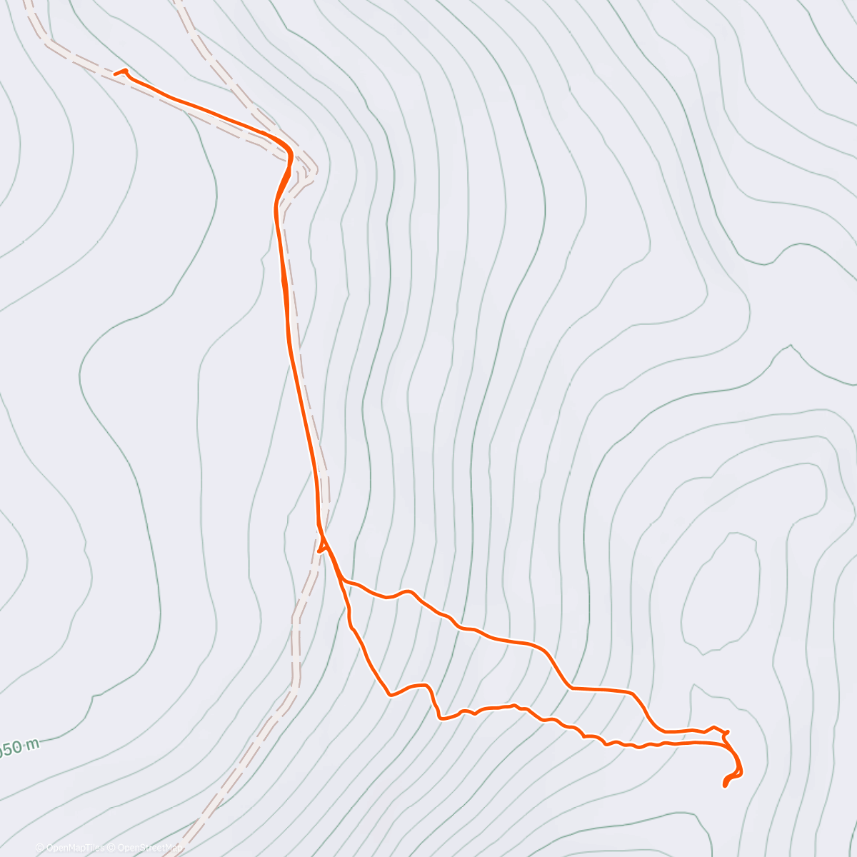 Map of the activity, Parnassus Backcountry ice skate