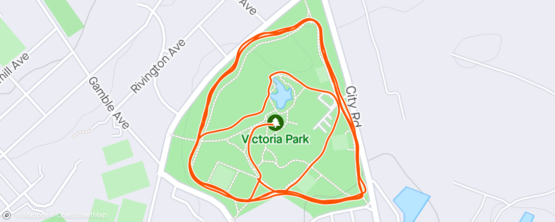Mapa de la actividad, St Helens Park Run