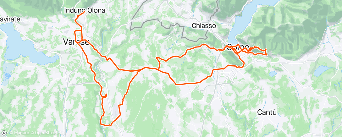 Mapa da atividade, Meteo da Lombardia