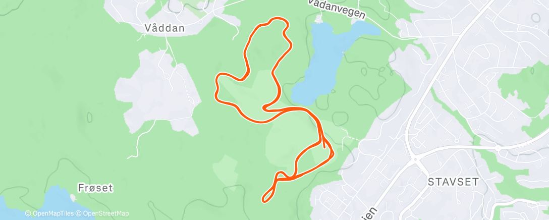 Map of the activity, Afternoon Nordic Ski