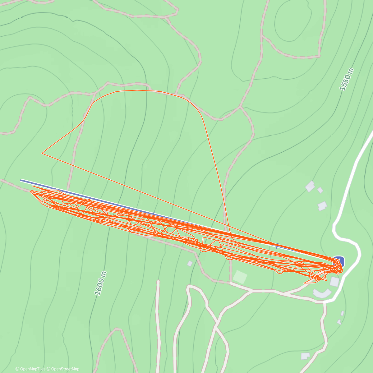 Map of the activity, Lunch Alpine Ski