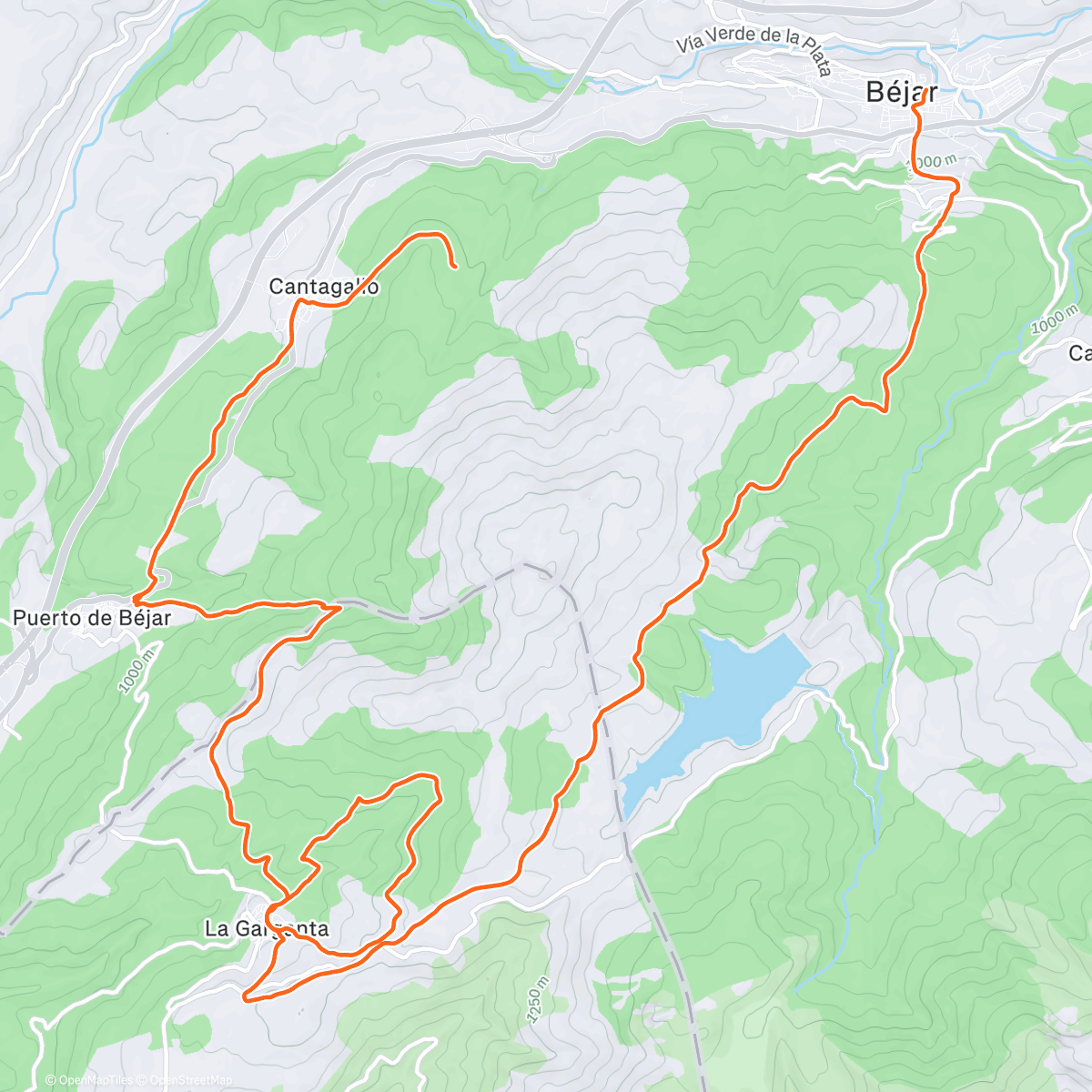 Map of the activity, UNA MAÑANA MUY TOP CON LOS CHARROS POR EL PARAÍSO