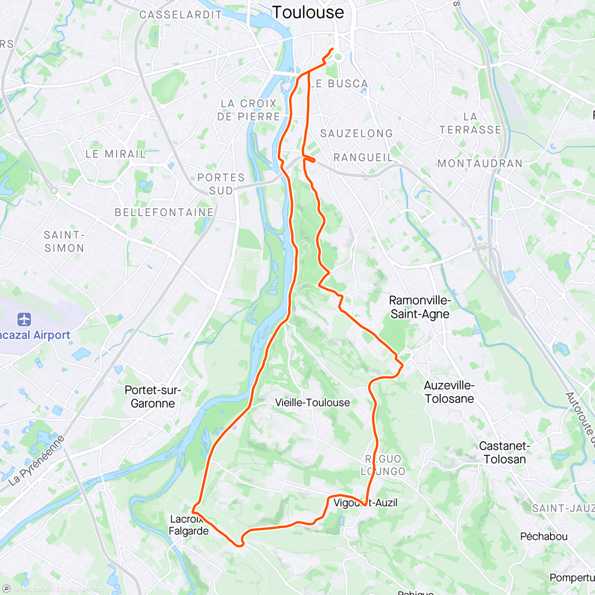 Map of the activity, Cité2roues rapha ride