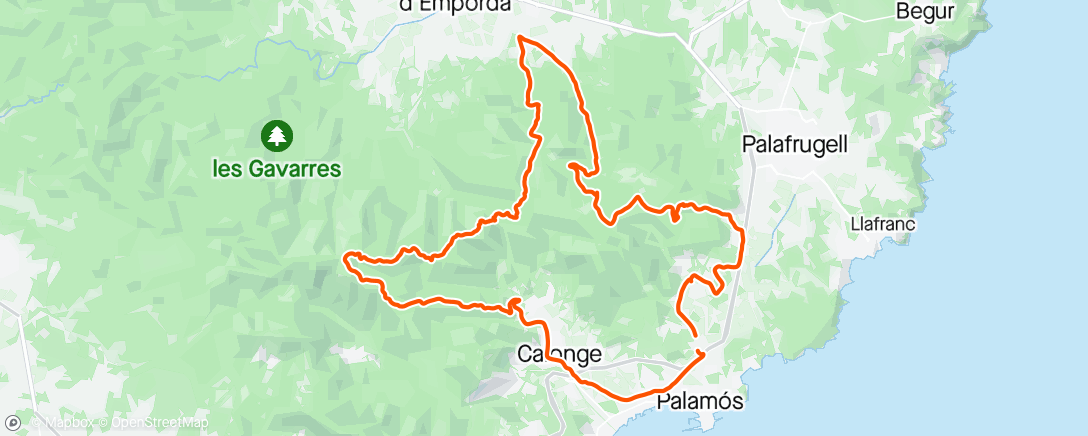 Map of the activity, Fitor - Puig D’arques