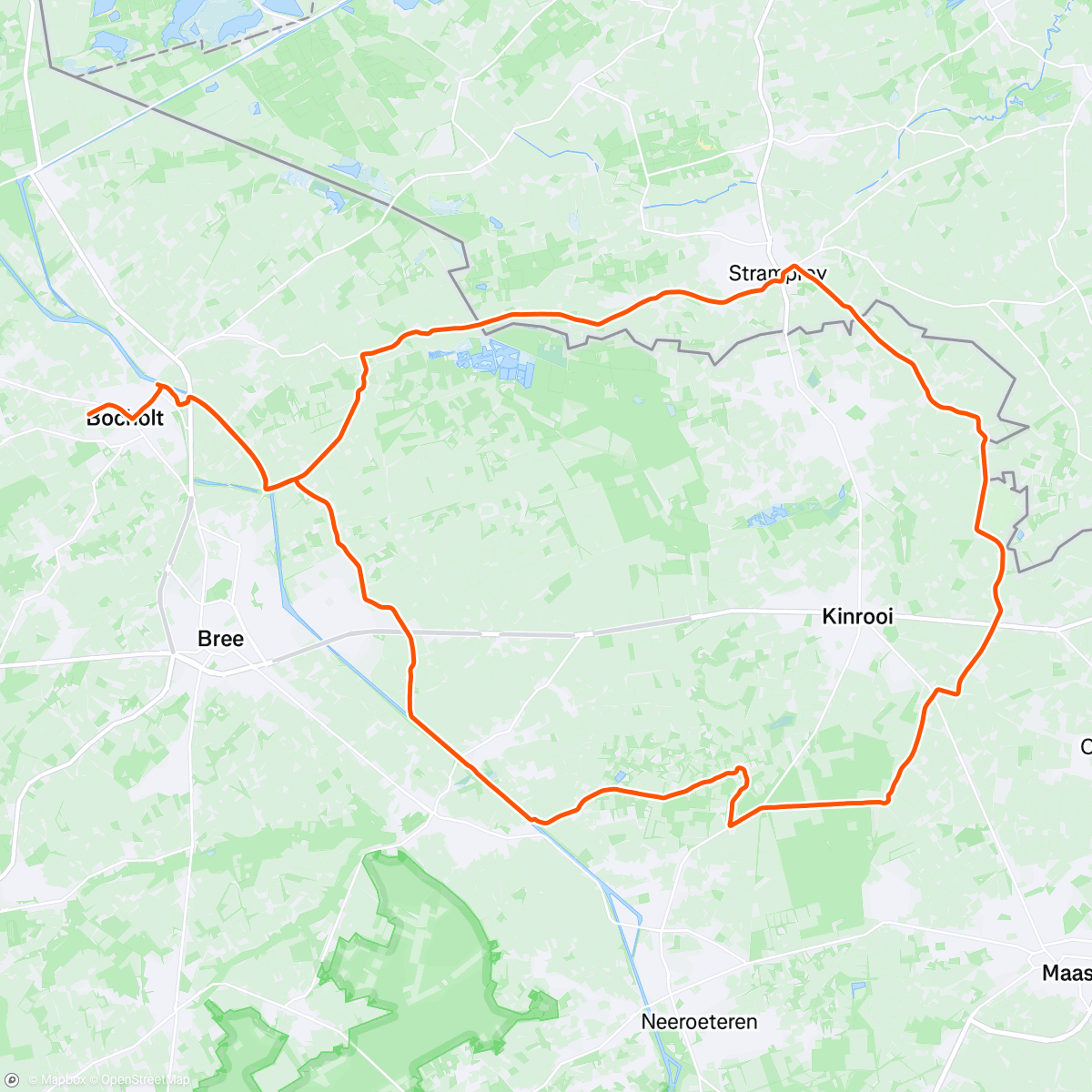 Map of the activity, Pastry ride 😋