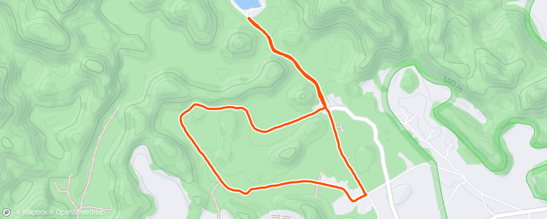 Map of the activity, Morning Run