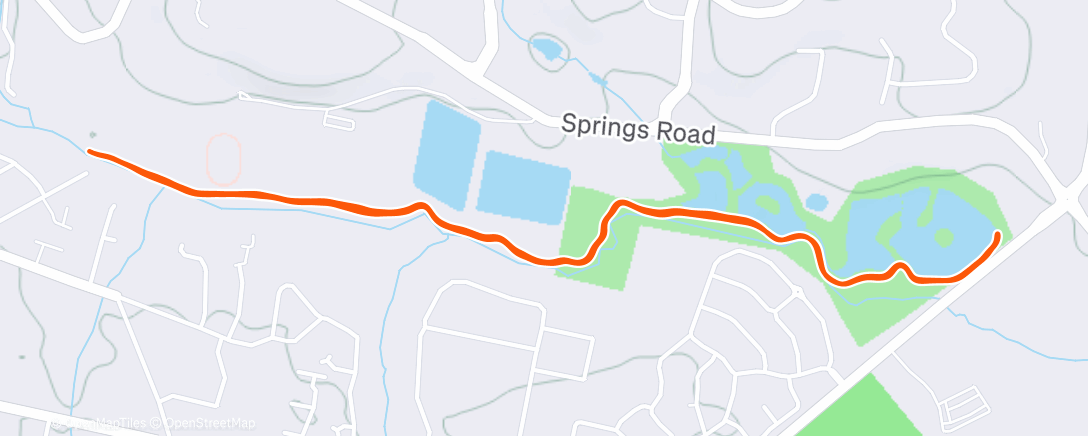Map of the activity, Christmas Day Parkrun🎄