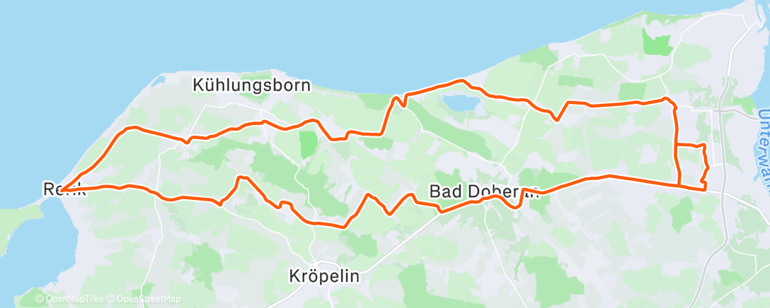 Map of the activity, Morning Ride