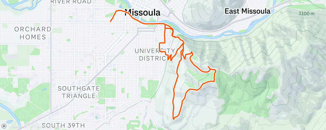 Map of the activity, Sentinel with Eliot