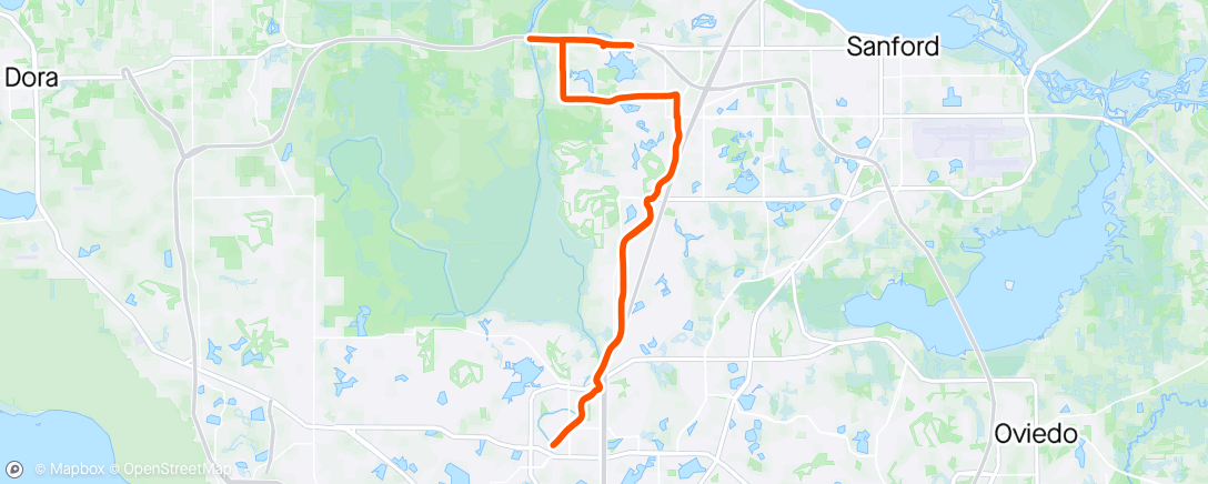 Map of the activity, 5th FLA trail adventure