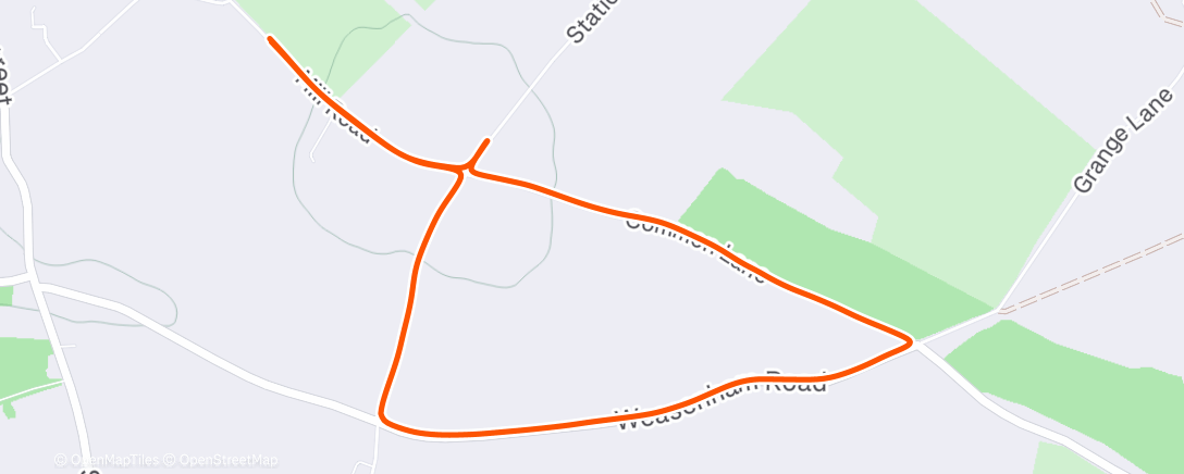 Map of the activity, Lunch Run