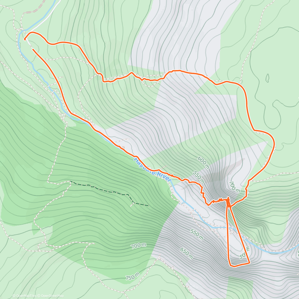 Map of the activity, Ferrata cheile turzii