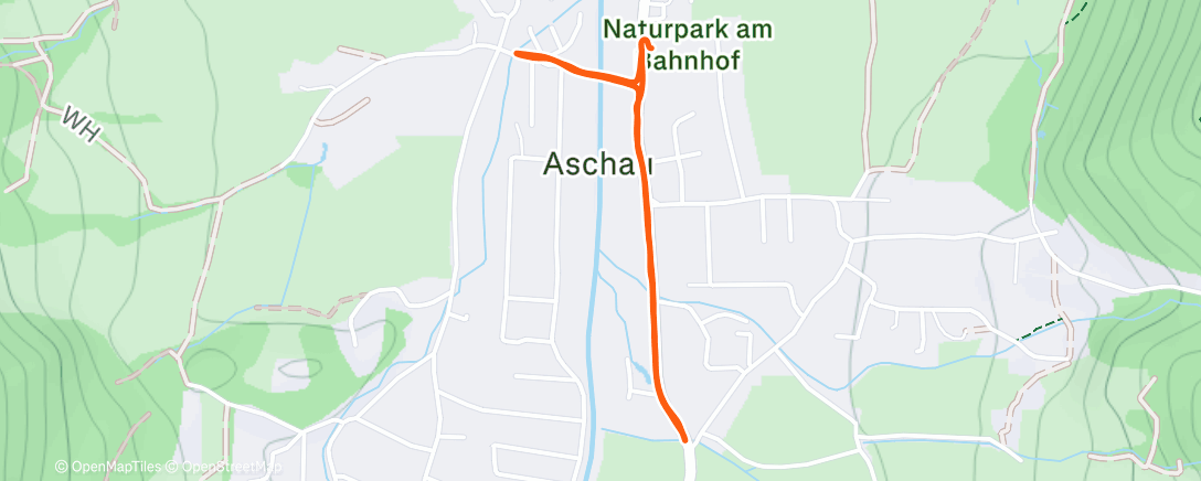 Map of the activity, Abendlauf