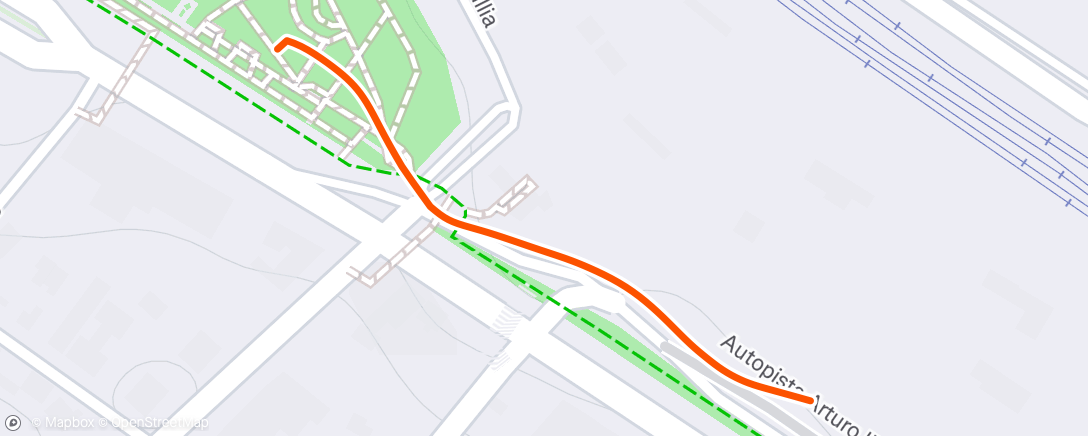 Map of the activity, Morning Run