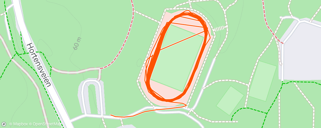 Map of the activity, Greveskogen