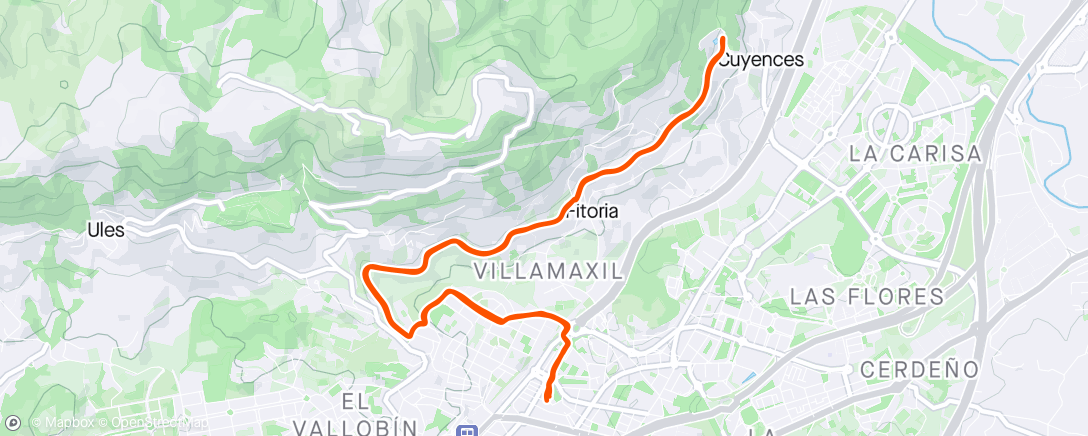 Map of the activity, Trote🚶‍♀️🌞 de tarde !!