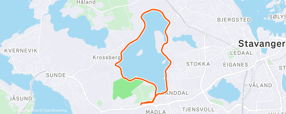 Map of the activity, Morning Run