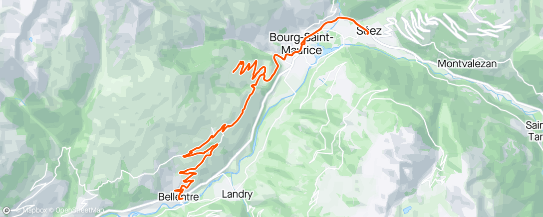 Map of the activity, Montée fraîche tu feras, descente glaciale tu auras 🥶