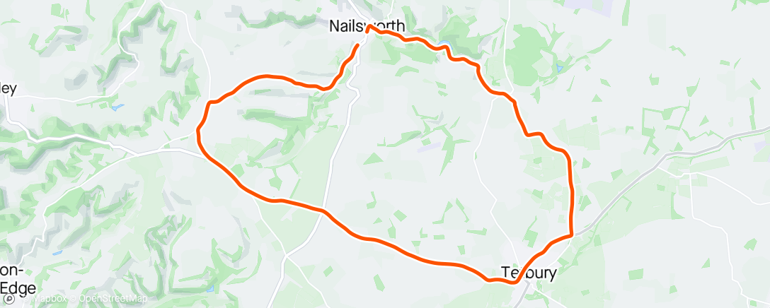 Map of the activity, Shredding the tarmac with my old mucker mark 🚴‍♂️🚴‍♂️🚴‍♂️