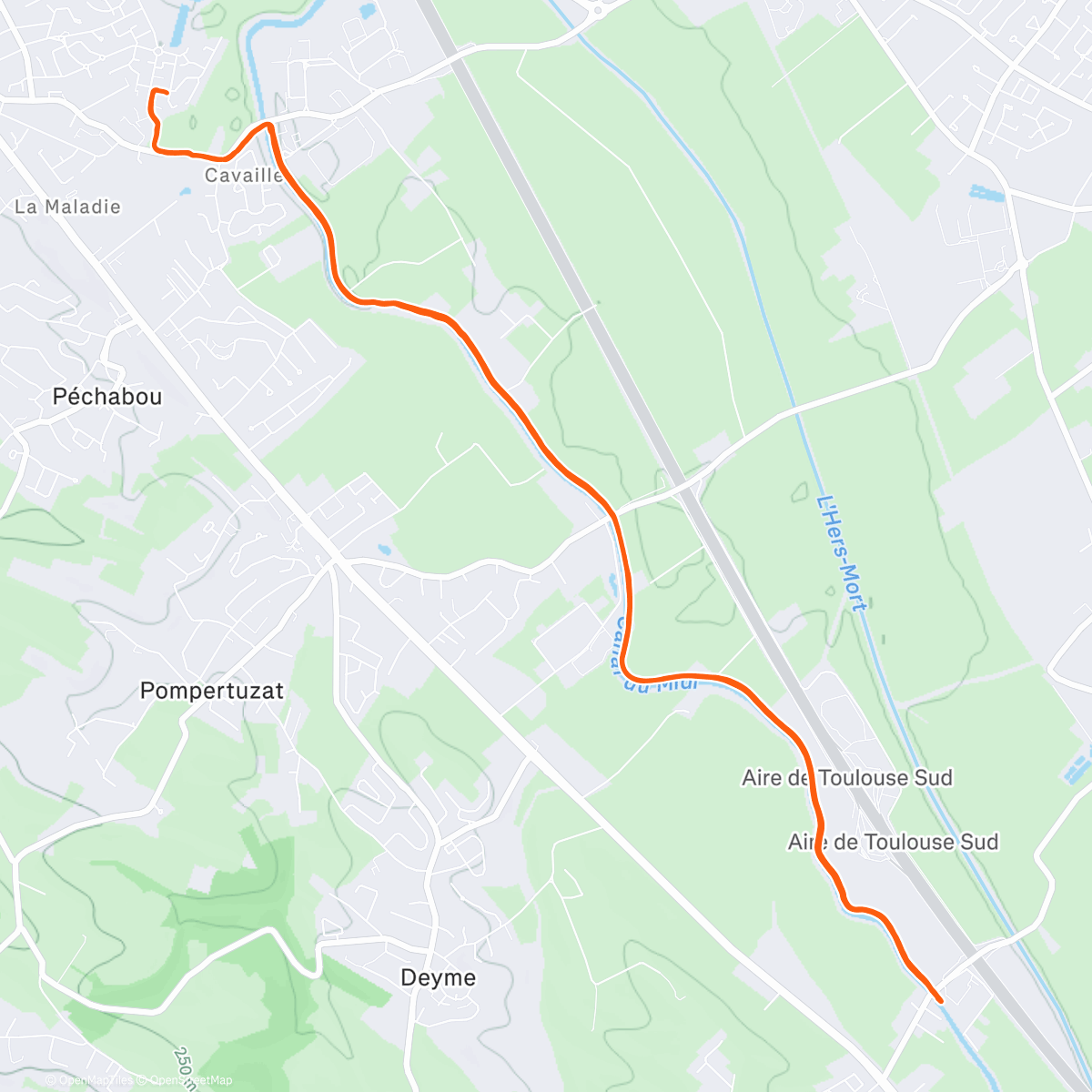 Map of the activity, Canal... encore...😔🙄