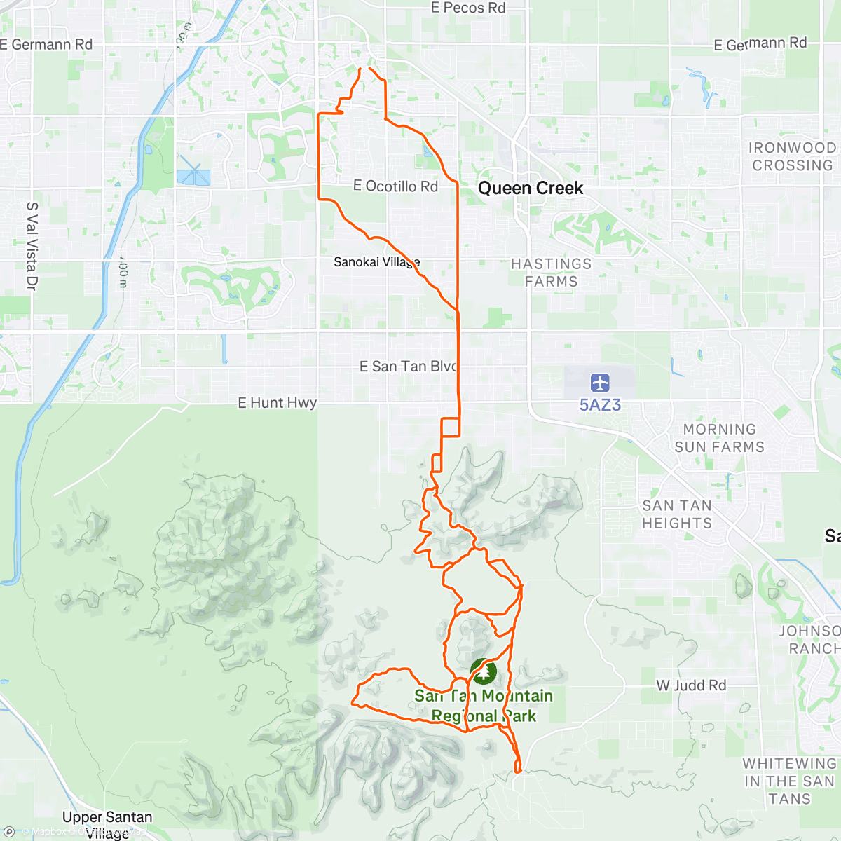 Map of the activity, San Tan: Traveling SaleSSman Returns