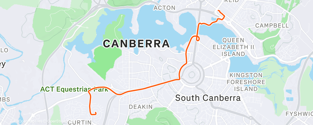 Map of the activity, Afternoon Ride