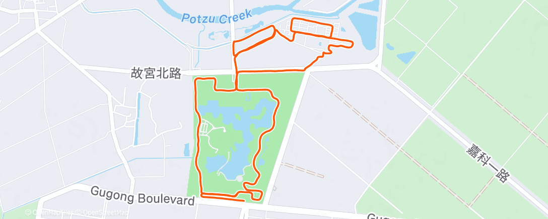 Map of the activity, 🏃‍♂️ Run