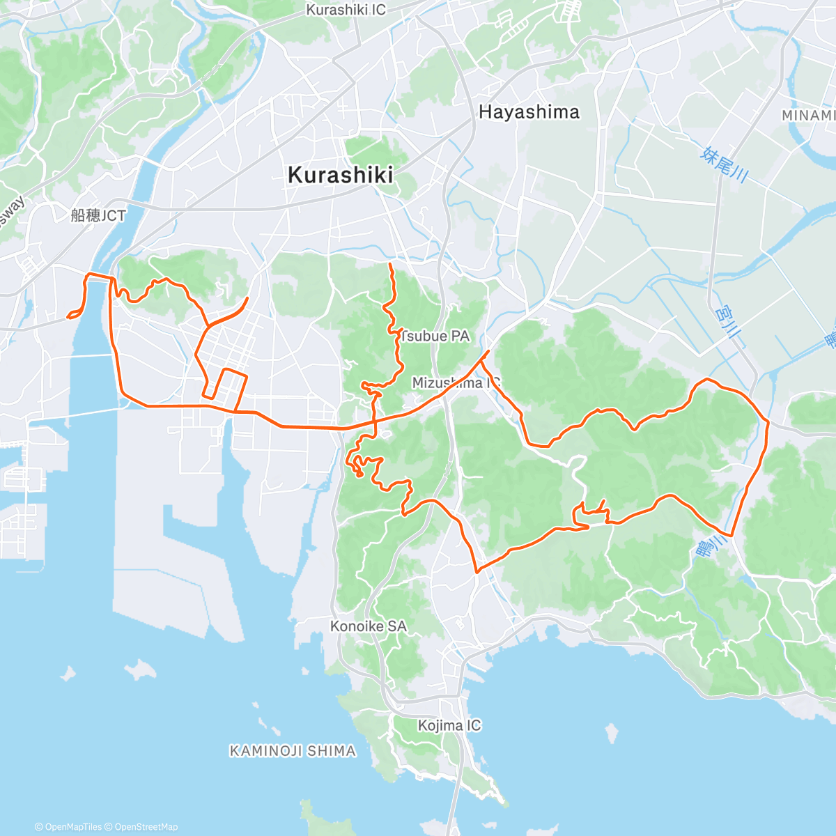 Map of the activity, 山巡り