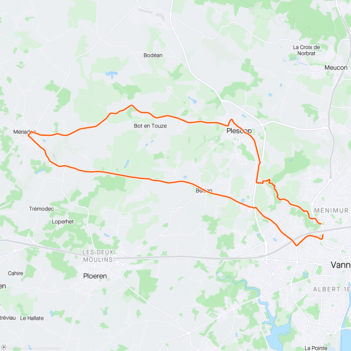 Map of the activity, Enjoyed the one ride at home