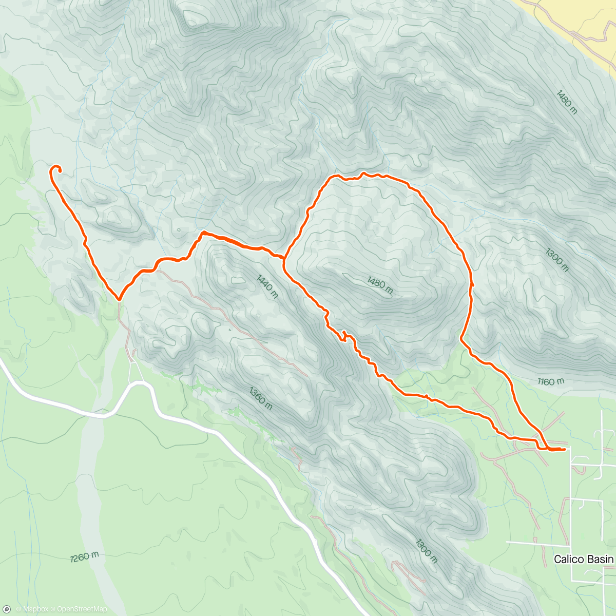 Mapa da atividade, Kraft Mountain
