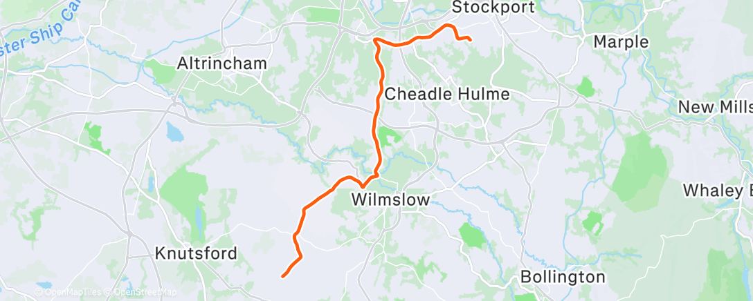 Map of the activity, Morning Ride