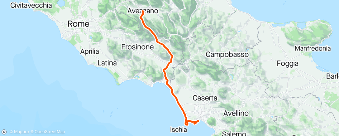 Map of the activity, Giro #9 🇮🇹