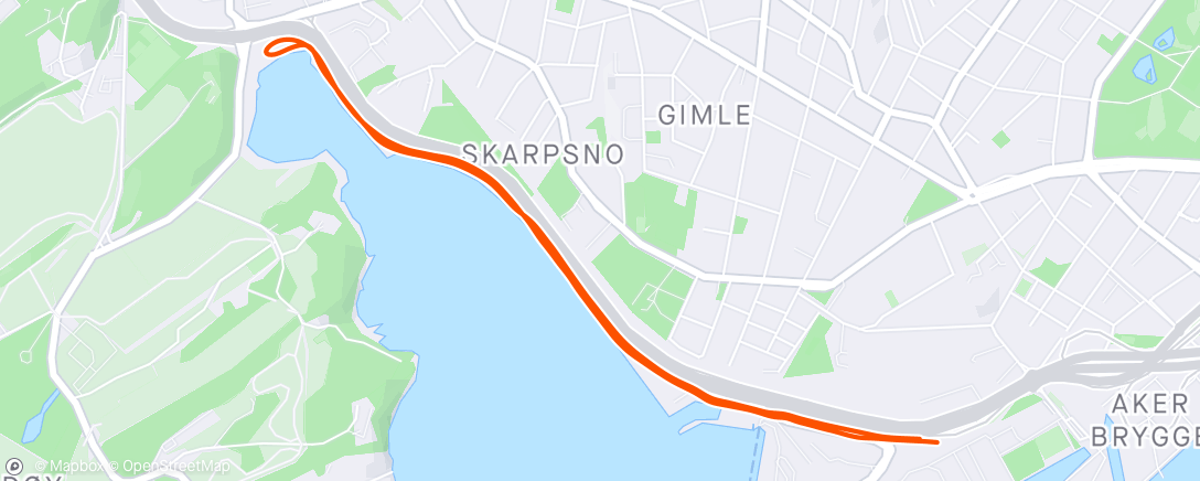 Map of the activity, 5km, 23:43