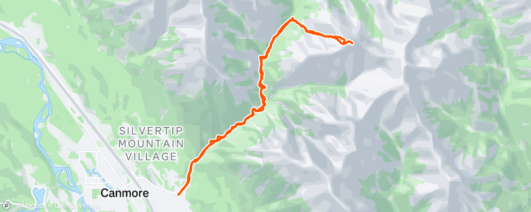 Map of the activity, Cougar Peak