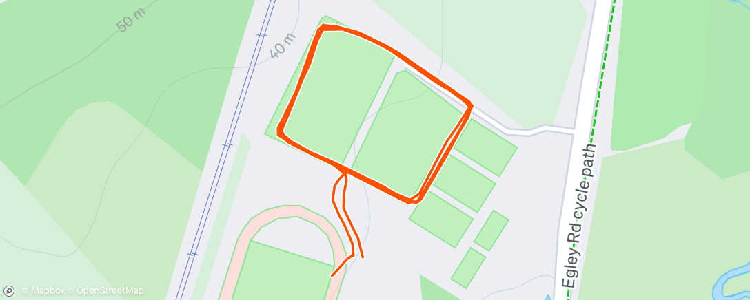 Map of the activity, Morning Run