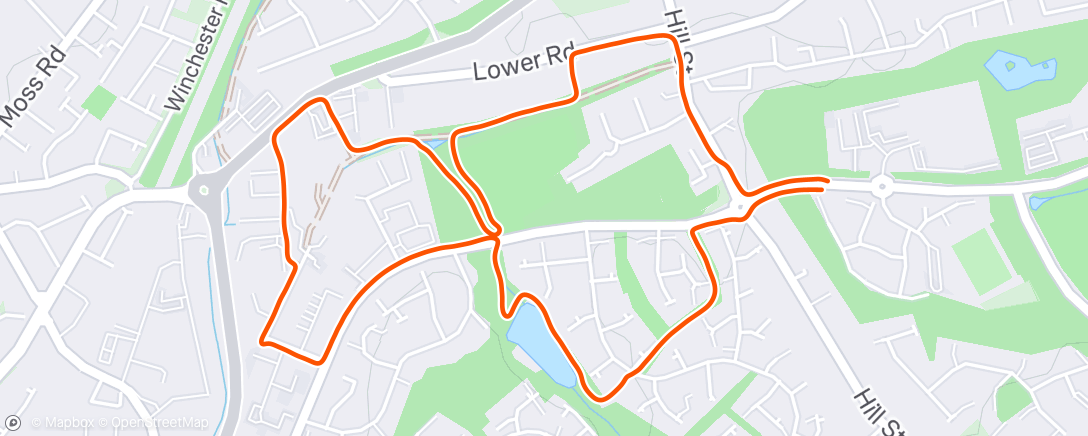 Map of the activity, Morning Run