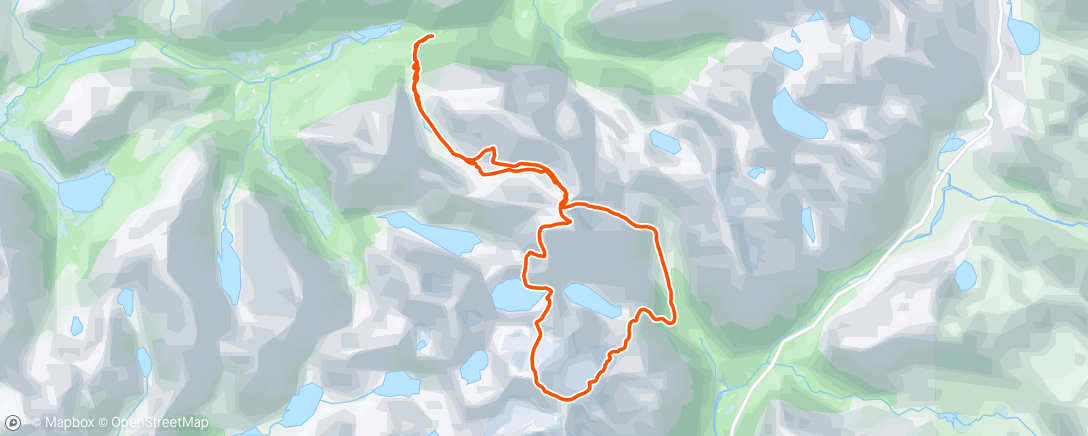Map of the activity, Høgstolen loop