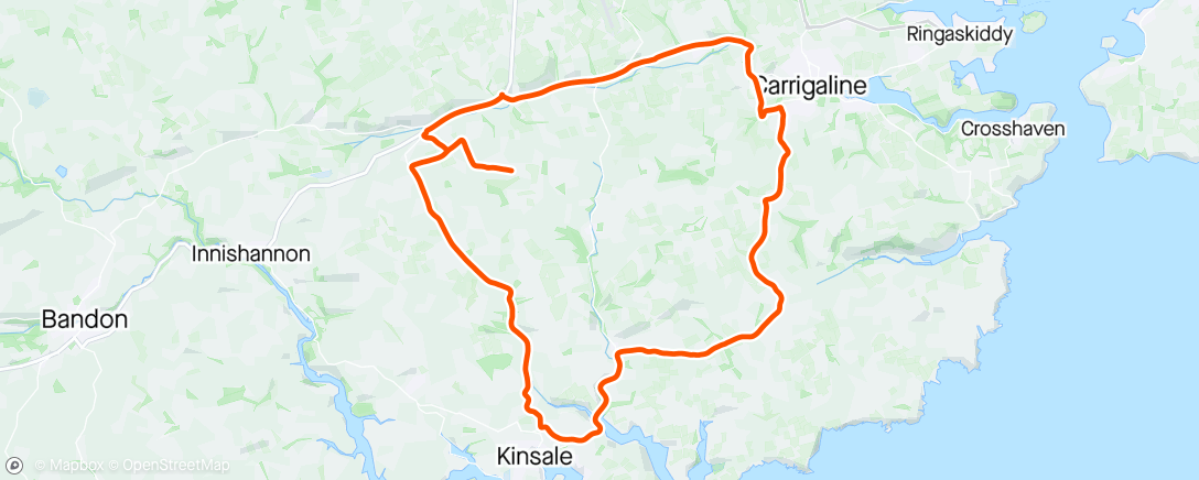 Map of the activity, Afternoon Ride holidays over time to get back at it
