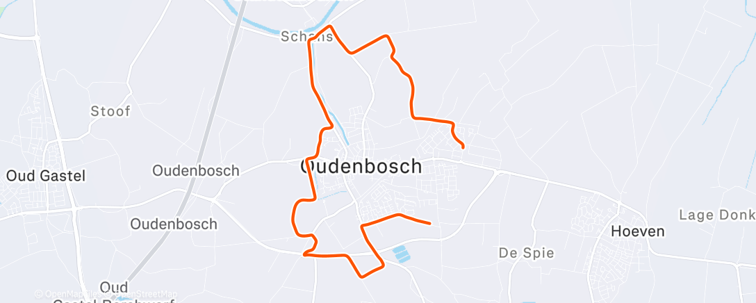 Map of the activity, Nieuwe schoenen inlopen 🏃🤨👍