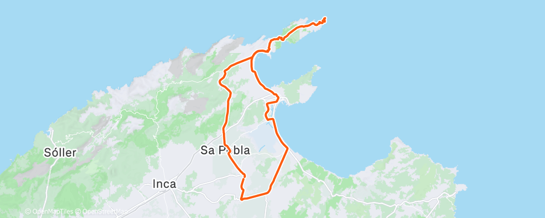 Carte de l'activité Cap Formentor 😍