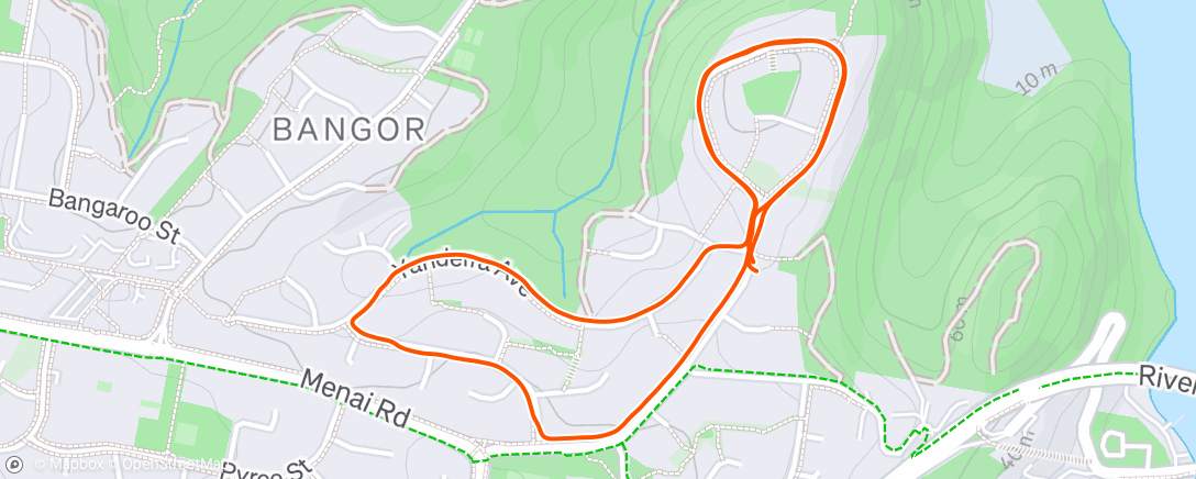 Map of the activity, Morning Run